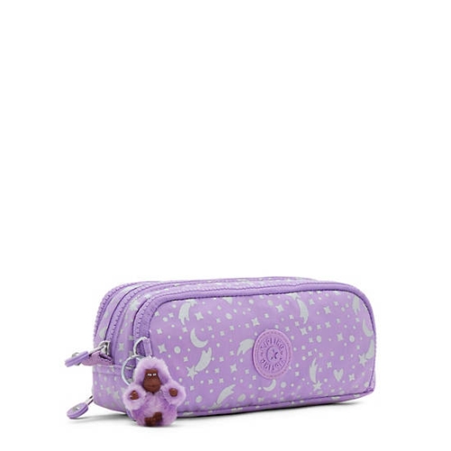 Kipling Gitroy Printed Pencil Case Purple | AU1269XLR