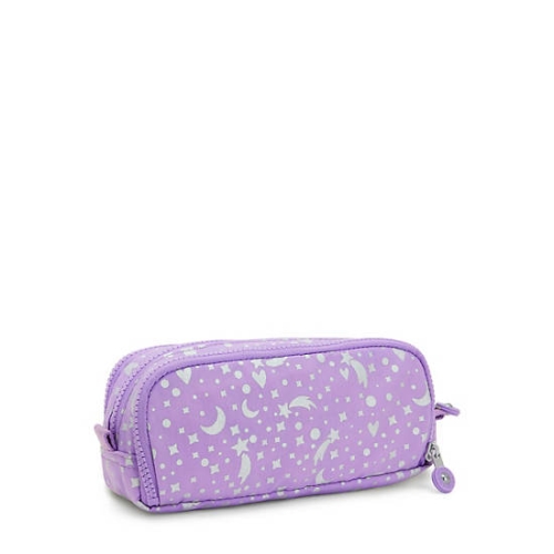 Kipling Gitroy Printed Pencil Case Purple | AU1269XLR