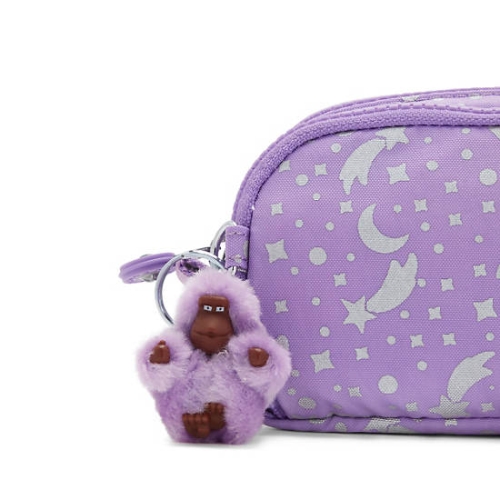 Kipling Gitroy Printed Pencil Case Purple | AU1269XLR