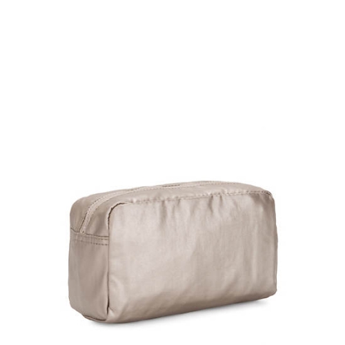 Kipling Gleam Metallic Pouches Beige | AU3687PBJ