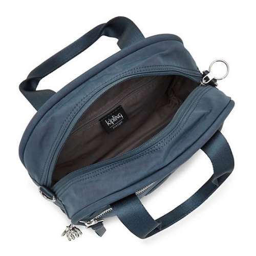 Kipling Hadya Shoulder Bags Navy Grey | AU0598LNQ