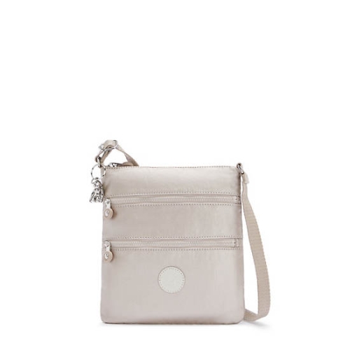 Kipling Keiko Metallic Crossbody Mini Bags Beige | AU2679BVP