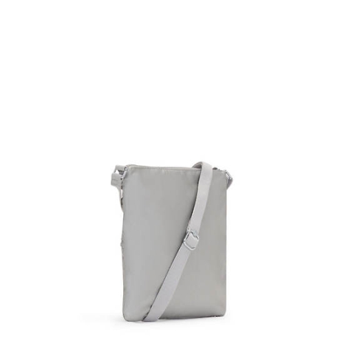 Kipling Keiko Metallic Crossbody Mini Bags Silver | AU3027XCJ