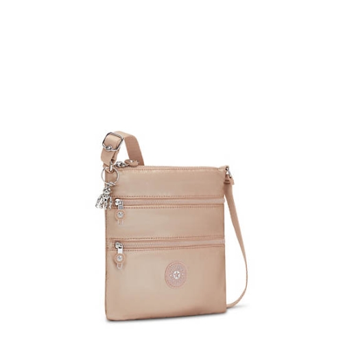 Kipling Keiko Metallic Crossbody Mini Bags Gold | AU3089DRY