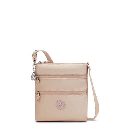 Kipling Keiko Metallic Crossbody Mini Bags Gold | AU3089DRY