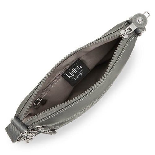 Kipling Keiko Metallic Crossbody Mini Bags Grey | AU6547GRB