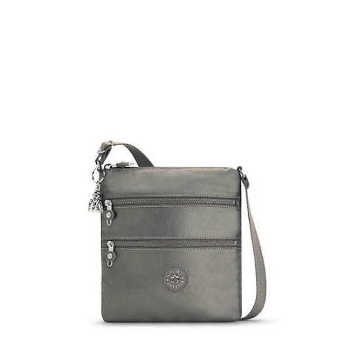 Kipling Keiko Metallic Crossbody Mini Bags Grey | AU6547GRB