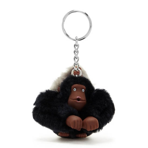 Kipling Mom And Baby Fashion Sven Monkey Keychains Black | AU2083FHA