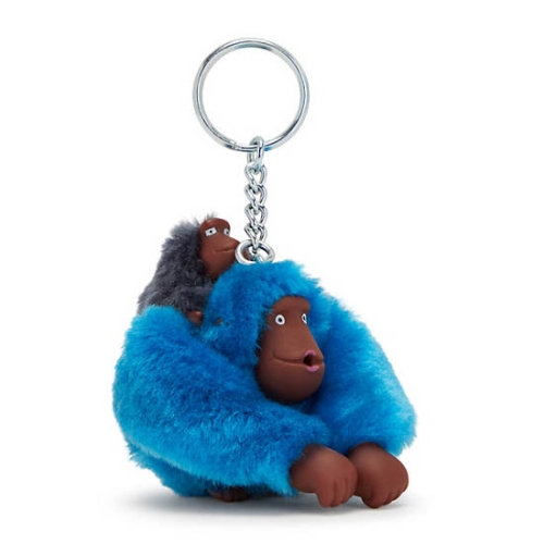 Kipling Mom And Baby Sven Monkey Keychains Navy | AU6029HRA