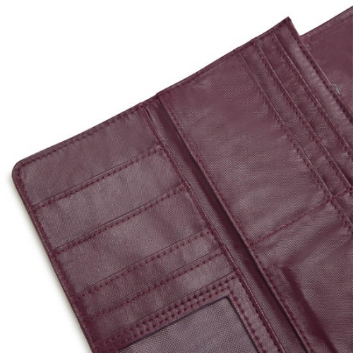 Kipling Money Land Metallic Snap Wallets Burgundy | AU2061BSV