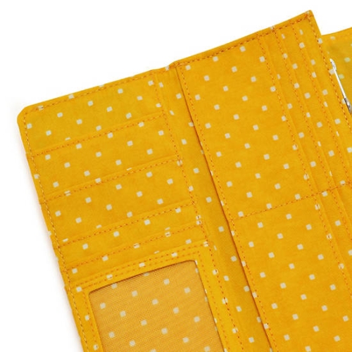 Kipling Money Land Printed Snap Wallets Yellow | AU4268UPR