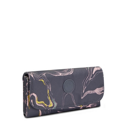 Kipling Money Land Printed Snap Wallets Grey | AU4320VDK