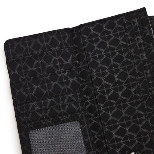 Kipling Money Land Printed Snap Wallets Black | AU8145XZY