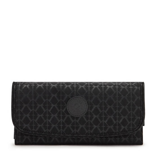 Kipling Money Land Printed Snap Wallets Black | AU8145XZY