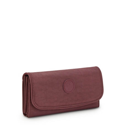 Kipling Money Land Snap Wallets Burgundy | AU2658YHB