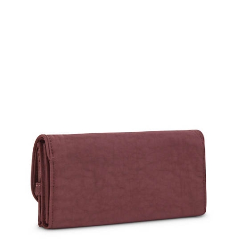 Kipling Money Land Snap Wallets Burgundy | AU2658YHB