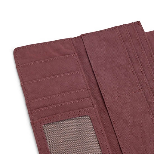 Kipling Money Land Snap Wallets Burgundy | AU2658YHB