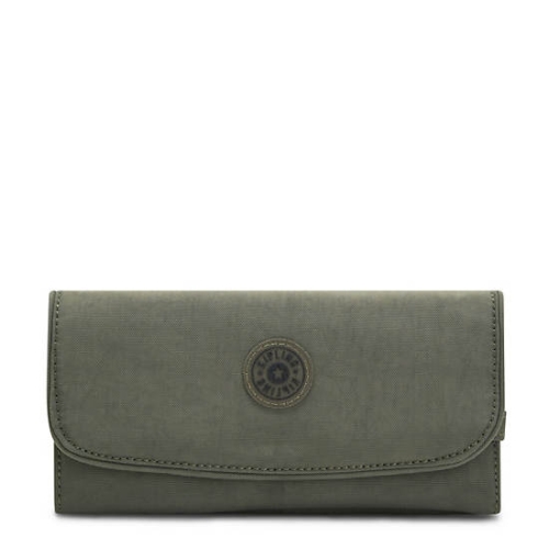 Kipling Money Land Snap Wallets Green | AU1594NHG