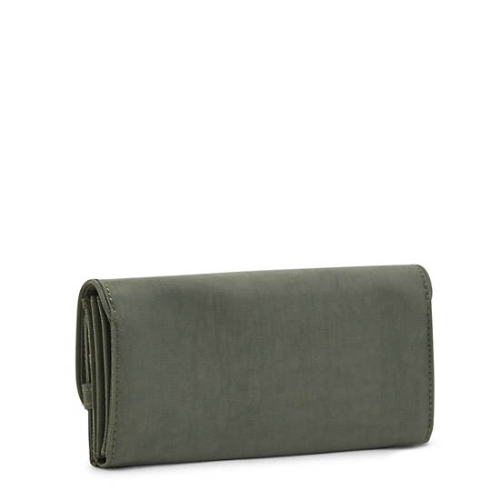 Kipling Money Land Snap Wallets Green | AU4851ZKP