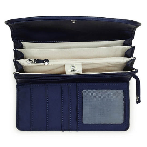 Kipling Money Land Snap Wallets Navy | AU3062EDQ