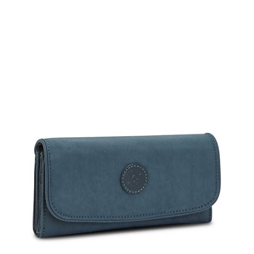 Kipling Money Land Snap Wallets Navy Grey | AU1408ZRC