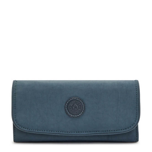 Kipling Money Land Snap Wallets Navy Grey | AU1485WPV