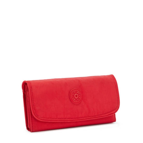 Kipling Money Land Snap Wallets Red | AU2985YRA