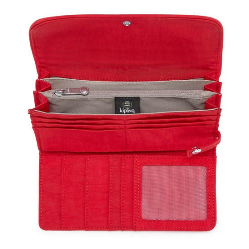 Kipling Money Land Snap Wallets Red | AU2985YRA