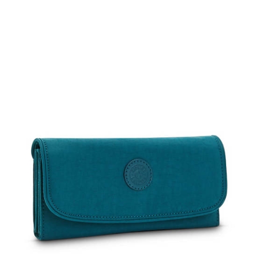 Kipling Money Land Snap Wallets Turquoise | AU5287GAS