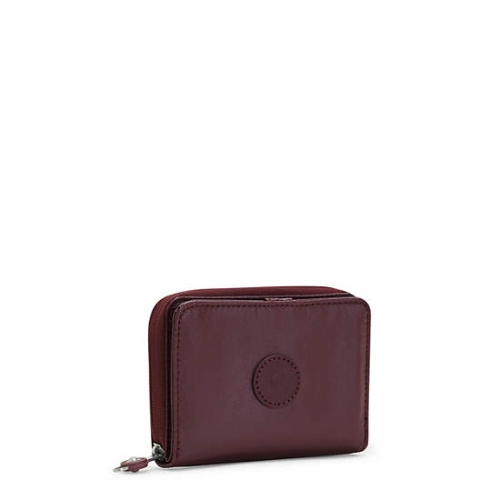 Kipling Money Love Metallic Small Wallets Burgundy | AU6973DWC