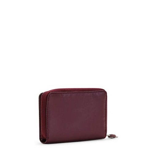 Kipling Money Love Metallic Small Wallets Burgundy | AU6973DWC