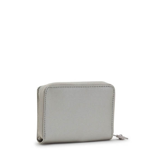 Kipling Money Love Metallic Small Wallets Silver | AU9083PXR