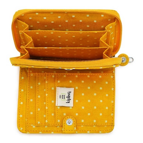 Kipling Money Love Printed Small Wallets Yellow | AU0368YWZ