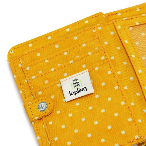 Kipling Money Love Printed Small Wallets Yellow | AU0368YWZ