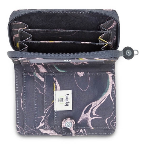 Kipling Money Love Printed Small Wallets Grey | AU8015ZNK