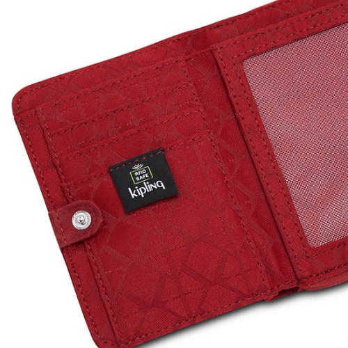 Kipling Money Love Small Wallets Red | AU7215TRL