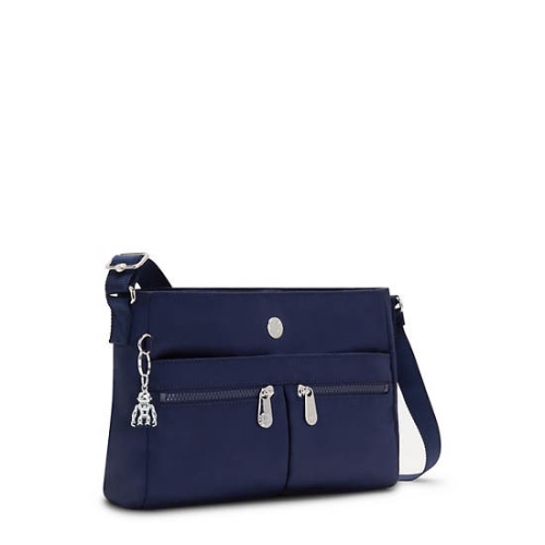 Kipling New Angie Crossbody Bag Handbags Blue | AU4812UPN