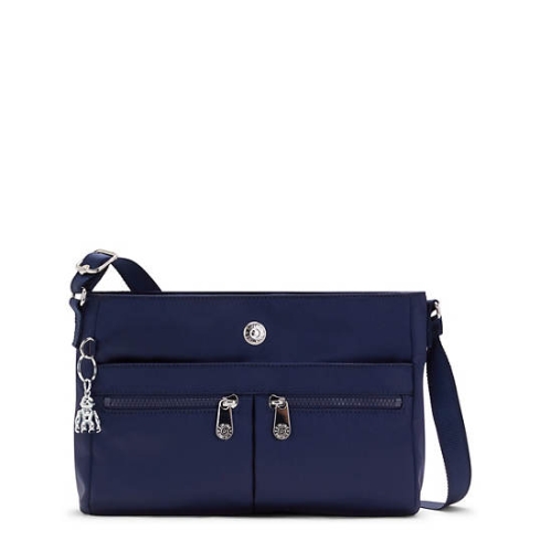 Kipling New Angie Crossbody Bag Handbags Blue | AU4812UPN