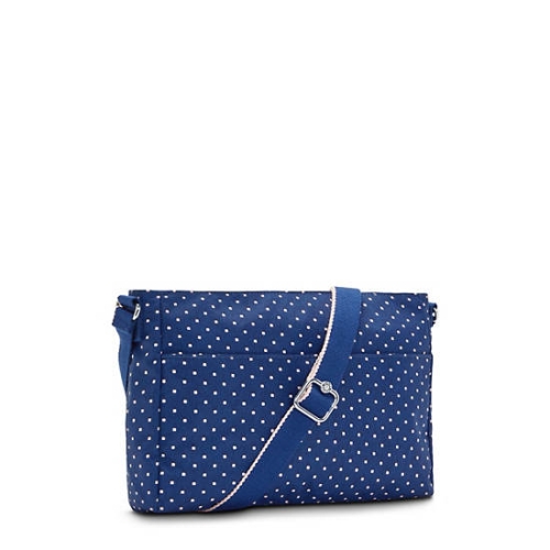 Kipling New Angie Printed Crossbody Bags Blue | AU2789AOX