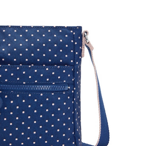 Kipling New Angie Printed Crossbody Bags Blue | AU2789AOX