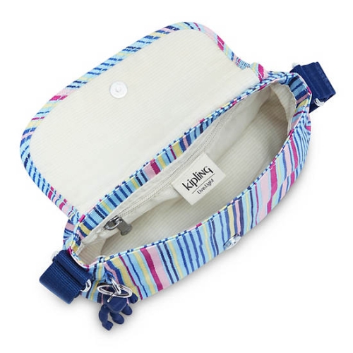 Kipling Sabian Classic Printed Crossbody Mini Bags Blue | AU2859YMW