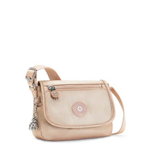 Kipling Sabian Metallic Crossbody Mini Bags Gold | AU3185SPG