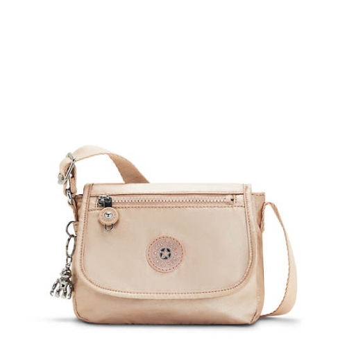 Kipling Sabian Metallic Crossbody Mini Bags Gold | AU3185SPG