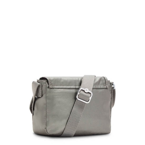 Kipling Sabian Metallic Crossbody Mini Bags Grey | AU4679MHF