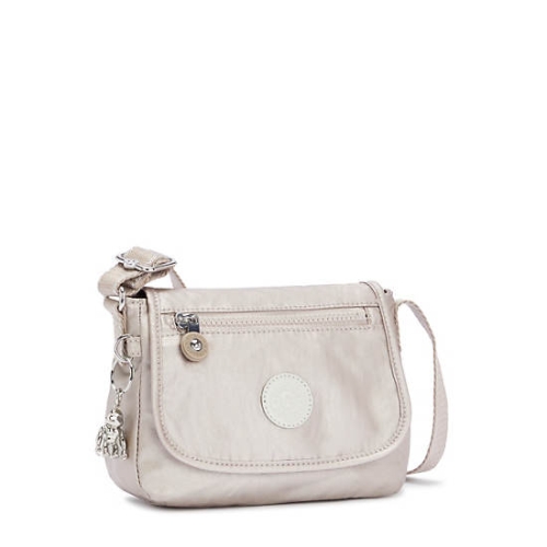 Kipling Sabian Metallic Crossbody Mini Bags Beige | AU8210LCW