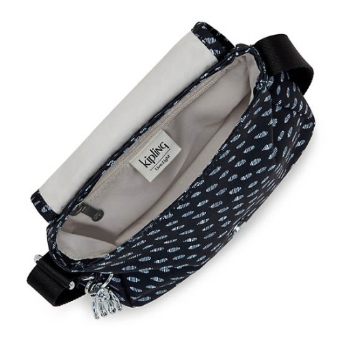 Kipling Sabian Printed Crossbody Mini Bags Blue | AU7436BDM