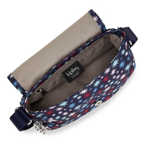 Kipling Sabian Printed Crossbody Mini Bags Purple | AU8792VNO