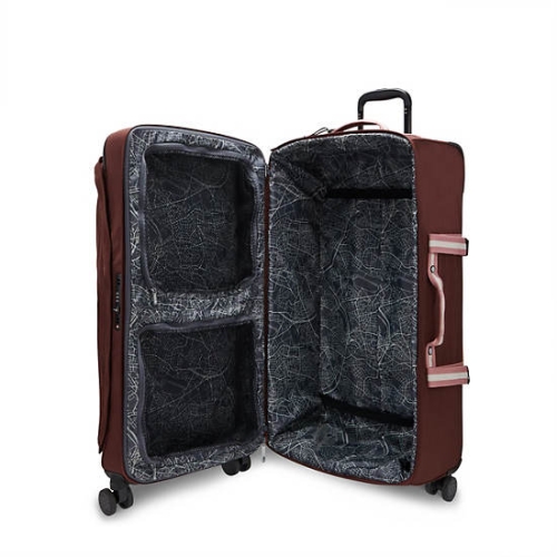 Kipling Spontaneous Large Rolling Suitcases Red | AU7965NZX