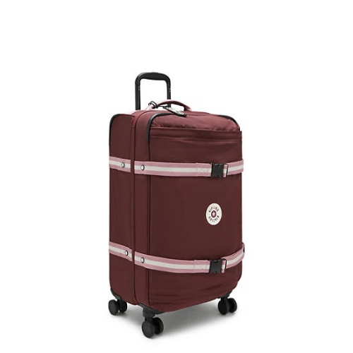 Kipling Spontaneous Medium Rolling Suitcases Red | AU3987SEZ