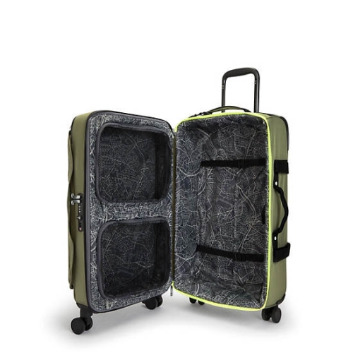 Kipling Spontaneous Medium Rolling Suitcases Olive | AU4078RVA